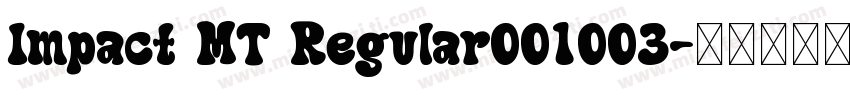 Impact MT Regular001003字体转换